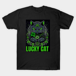 Lucky Cat Clover T-Shirt